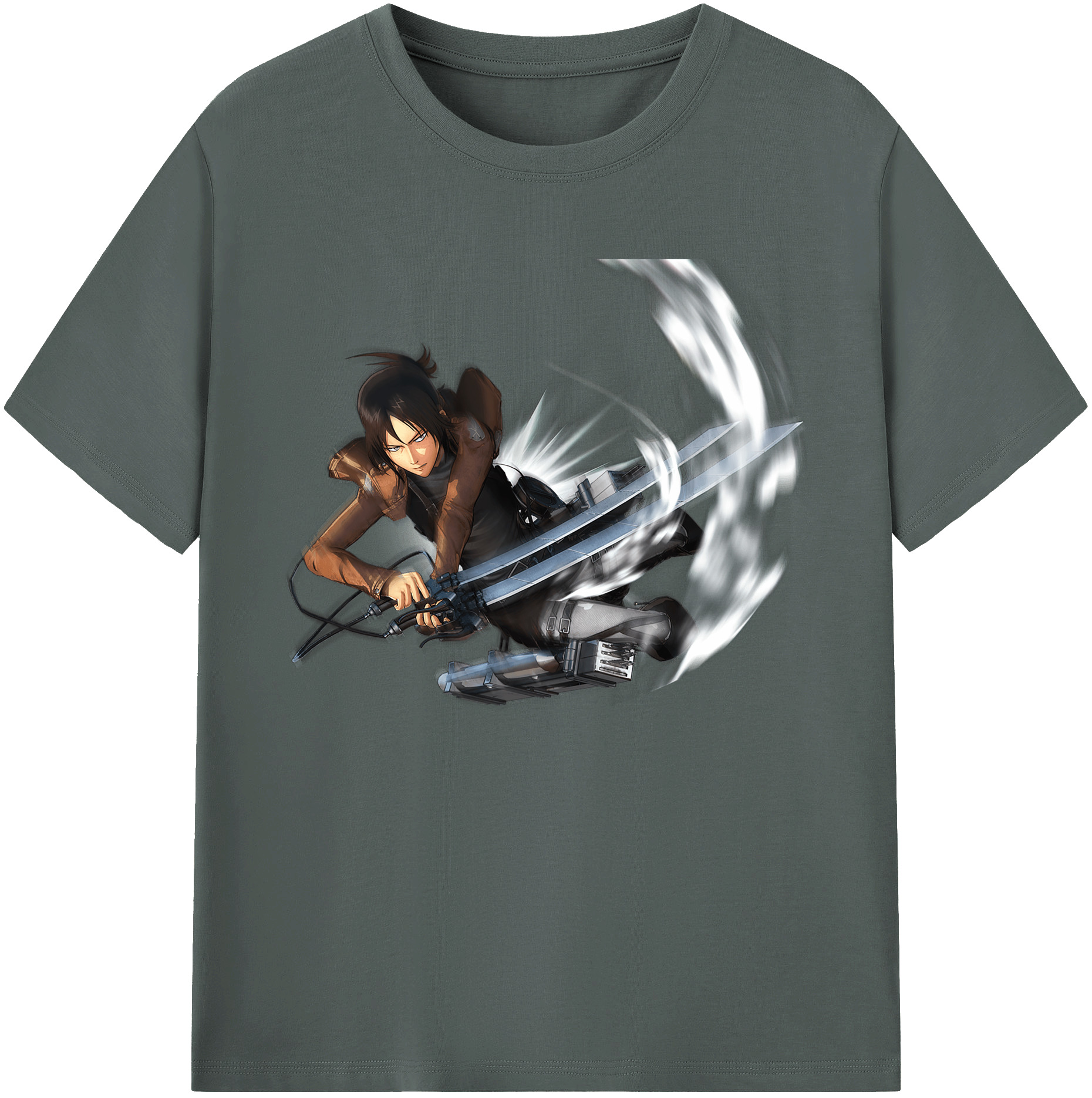 （画像用） 進撃の巨人 Attack on Titan 綿100％ メンズ半袖Tシャツ｜肌触りやわらか＆通気性